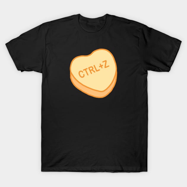 Conversation Hearts - Ctrl+ Z - Sticker - Valentines Day T-Shirt by NOSSIKKO